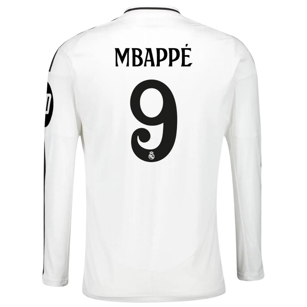 Maillot Real Madrid Domicile 2024 2025 Mbappe Manches Longues