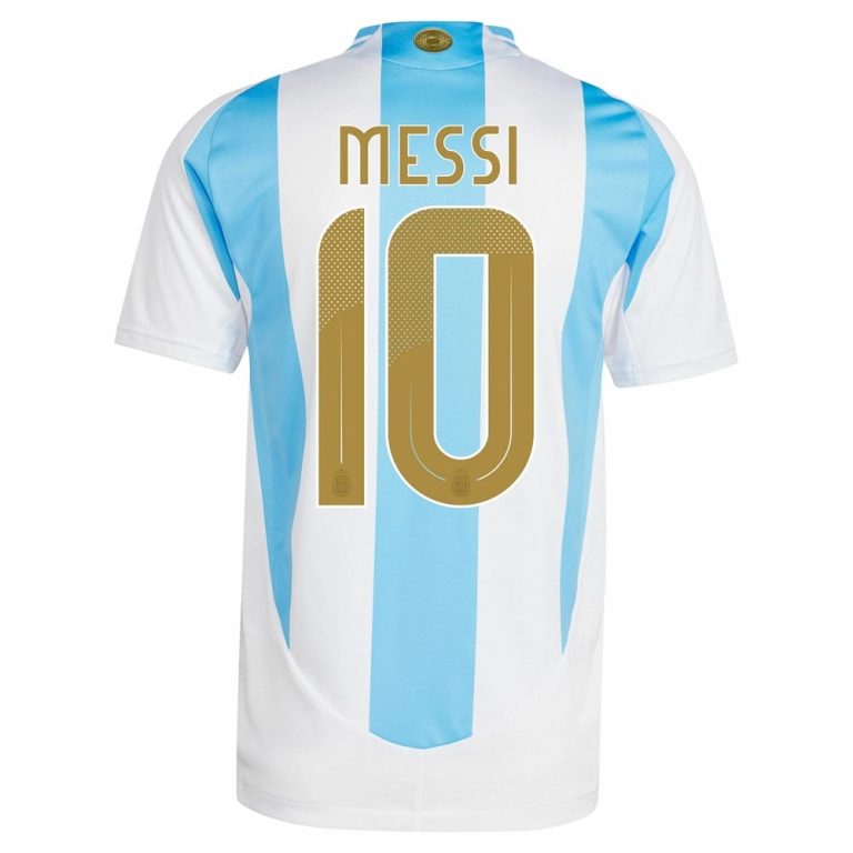 Maillot Argentine Domicile 2024 2025 Messi Gold